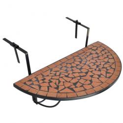 Table suspendue de balcon Terre cuite Mosaïque 41123