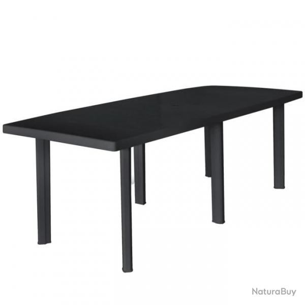 Table de jardin Anthracite 216x90x72 cm Plastique 45597