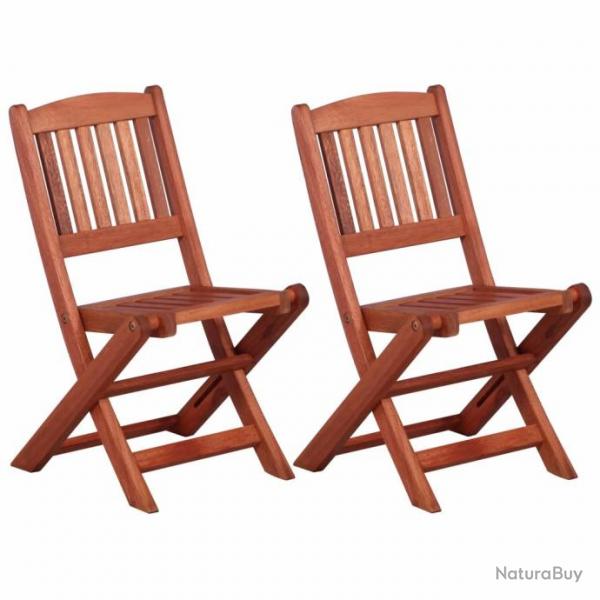 Chaises de salle  manger pour enfants 2 pcs Bois d'eucalyptus 45583