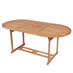 Table de jardin 180x90x75 cm Bois de teck solide 43030