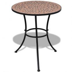 Table de bistro Terre cuite 60 cm Mosaïque 41528