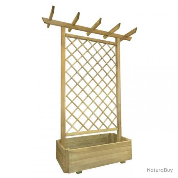 Jardinire pergola 162 x 56 x 204 cm Bois