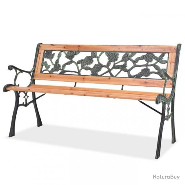 Banc de jardin 122 cm Bois 40261