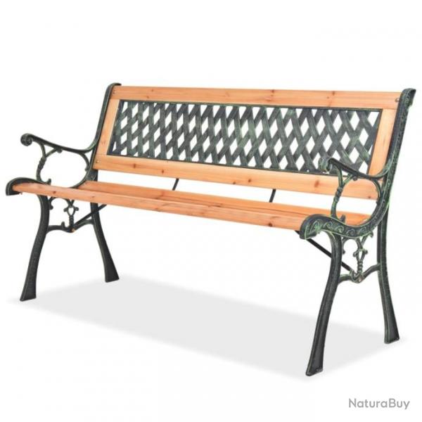 Banc de jardin 122 cm Bois 40262