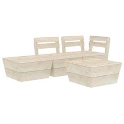 Salon de jardin palette 4 pcs Bois d'épicéa imprégné 3063712