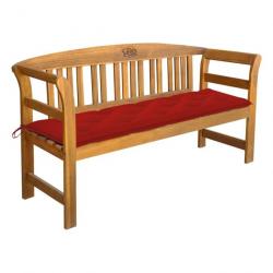 Banc de jardin avec coussin 157 cm Bois d'acacia massif 3064287