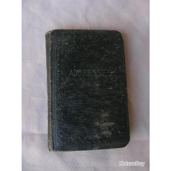 WW2 ANGLETERRE CARNET PERSONNEL D'ADRESSES ANGLAIS