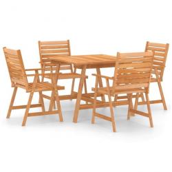 Mobilier de salle à manger salon de jardin 5 pcs Bois d'acacia solide 3057843