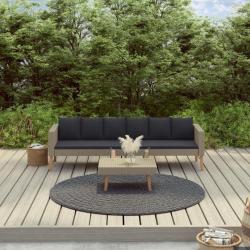 Salon de jardin 2 pcs avec coussins Résine tressée Beige 3059329