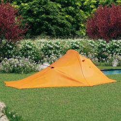 Tente de camping 317x240x100 cm Orange et gris 93075