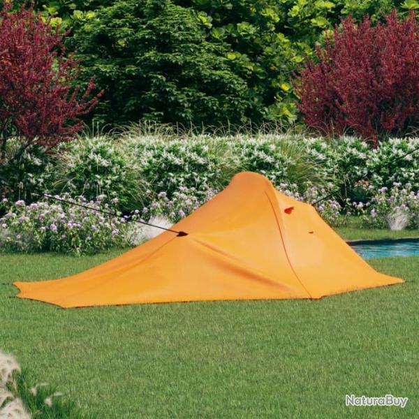 Tente de camping 317x240x100 cm Orange et gris 93075