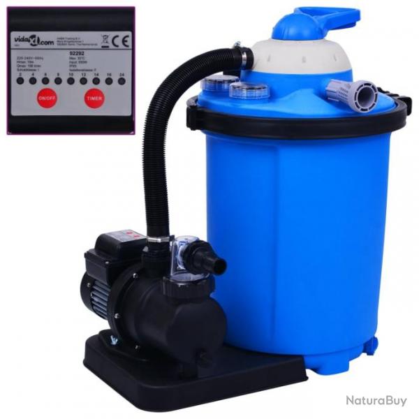 Pompe de filtration  sable avec minuterie 550 W 50 L 92292