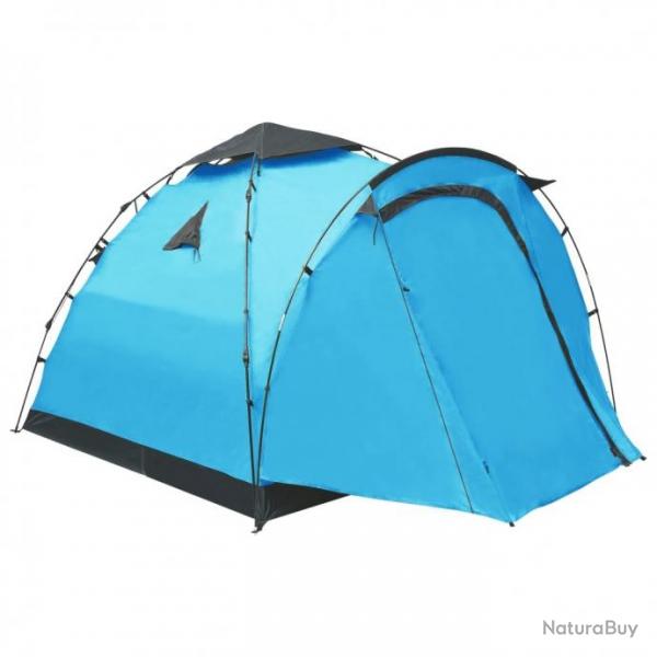 Tente de camping escamotable 3 personnes Bleu 92221