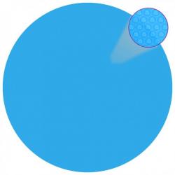 Couverture de piscine ronde 549 cm PE Bleu 90674