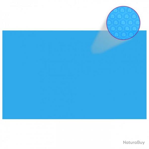 Bche de piscine rectangulaire 260 x 160 cm PE Bleu 90675