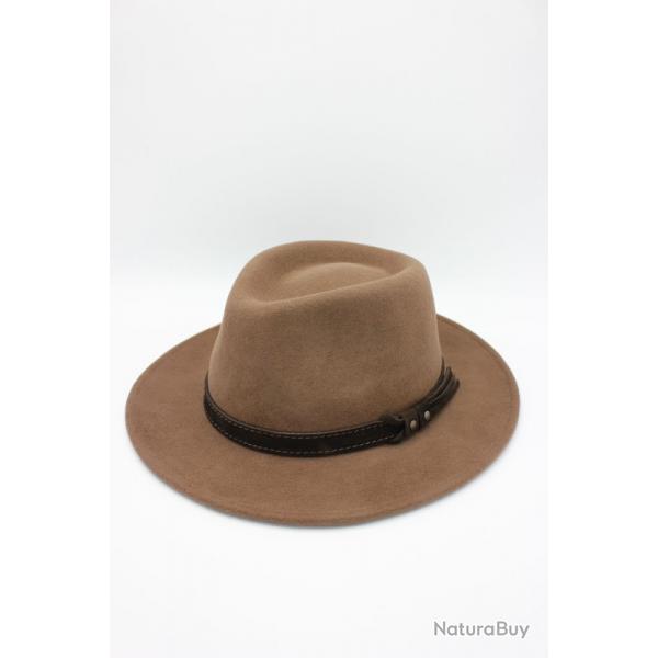 Chapeau de laine waterproof crushable, castor, hiver, chasse, randonner (A 05)