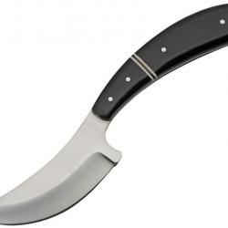 Couteau en Corne avec Lame acier en inox Etui Cuir PA203419HN071