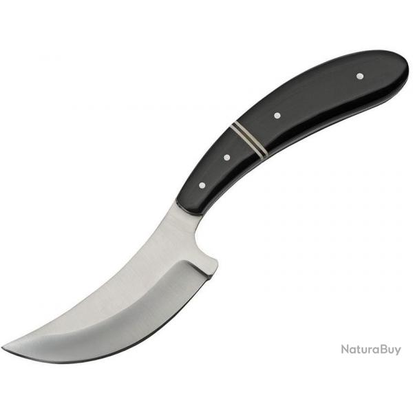 Couteau en Corne avec Lame acier en inox Etui Cuir PA203419HN071