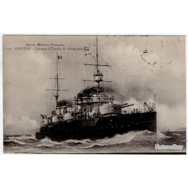 CPA -Marine Militaire Franaise DANTON -Cuirasse d'Escadre de 18000 tonne - N1283