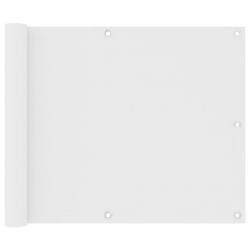Écran de balcon Blanc 75x300 cm Tissu Oxford 134888