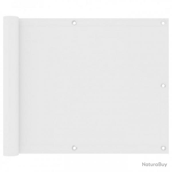 cran de balcon Blanc 75x300 cm Tissu Oxford 134888