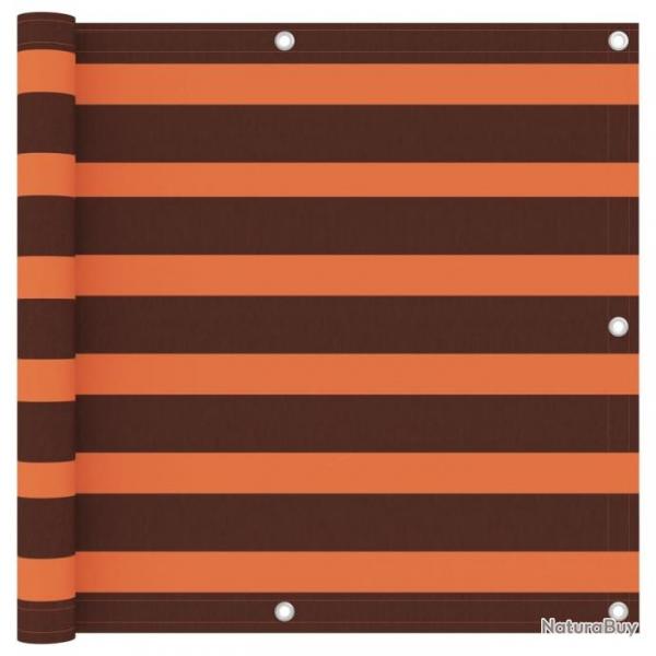 cran de balcon Orange et marron 90x300 cm Tissu Oxford 134928