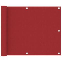 Écran de balcon Rouge 75x300 cm Tissu Oxford 135032