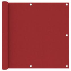 Écran de balcon Rouge 90x400 cm Tissu Oxford