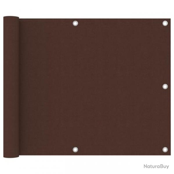 cran de balcon Marron 75x300 cm Tissu Oxford