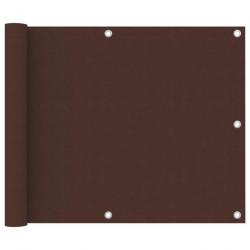 Écran de balcon Marron 75x500 cm Tissu Oxford 135070