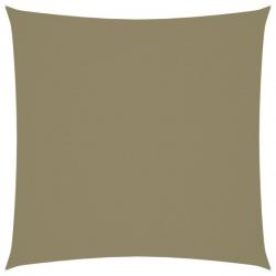 Voile de parasol Tissu Oxford carré 4,5x4,5 m Beige 135140