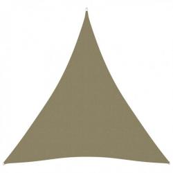 Voile de parasol Tissu Oxford triangulaire 3x4x4 m Beige 135174