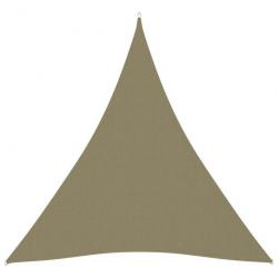 Voile de parasol Tissu Oxford triangulaire 3x4x4 m Beige 135174