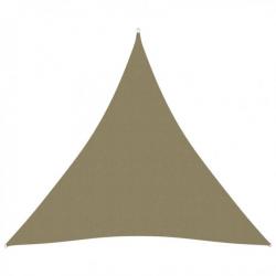 Voile de parasol Tissu Oxford triangulaire 4x4x4 m Beige 135176