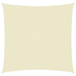 Voile de parasol Tissu Oxford carré 5x5 m Crème 135196