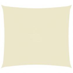 Voile de parasol Tissu Oxford rectangulaire 2x3 m Crème 135200