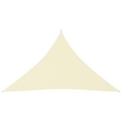 Voile de parasol Tissu Oxford triangulaire 2,5x2,5x3,5 m Crème 135224