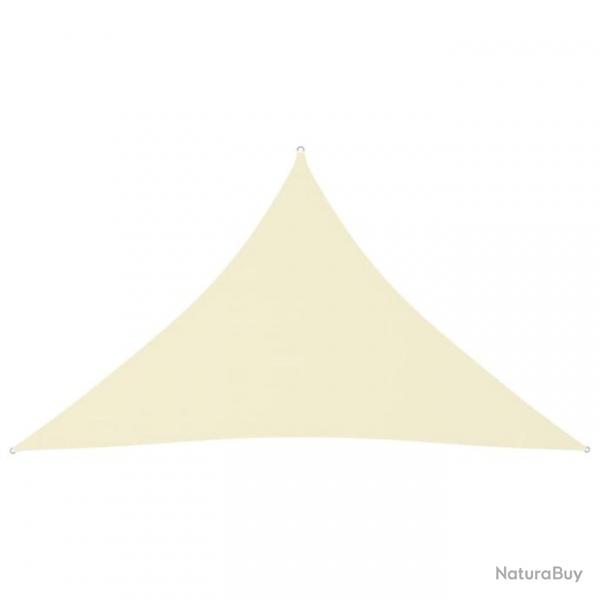 Voile de parasol Tissu Oxford triangulaire 2,5x2,5x3,5 m Crme 135224