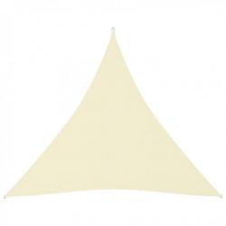 Voile de parasol Tissu Oxford triangulaire 3x3x3 m Crème 135225