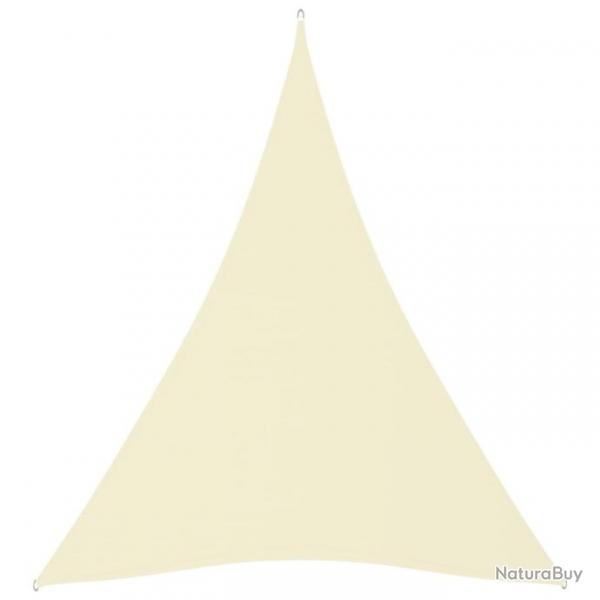 Voile de parasol Tissu Oxford triangulaire 3x4x4 m Crme