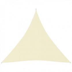 Voile de parasol Tissu Oxford triangulaire 4,5x4,5x4,5 m Crème 135233