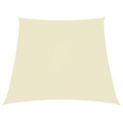 Voile de parasol Tissu Oxford trapèze 3/4x3 m Crème 135242