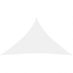 Voile de parasol Tissu Oxford triangulaire 2,5x2,5x3,5 m Blanc 135279