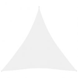 Voile de parasol Tissu Oxford triangulaire 3x3x3 m Blanc 135280
