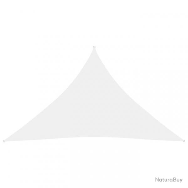 Voile de parasol Tissu Oxford triangulaire 3x3x4,24 m Blanc 135282