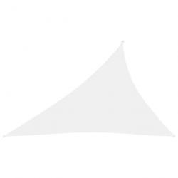 Voile de parasol Tissu Oxford triangulaire 3x4x5 m Blanc 135283