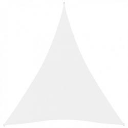Voile de parasol Tissu Oxford triangulaire 3x4x4 m Blanc 135284
