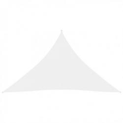 Voile de parasol Tissu Oxford triangulaire 3,5x3,5x4,9 m Blanc 135285