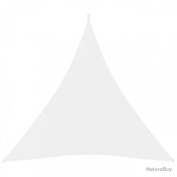 Voile de parasol Tissu Oxford triangulaire 4,5x4,5x4,5 m Blanc 135288