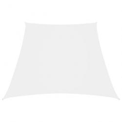 Voile de parasol Tissu Oxford trapèze 3/4x2 m Blanc 135296